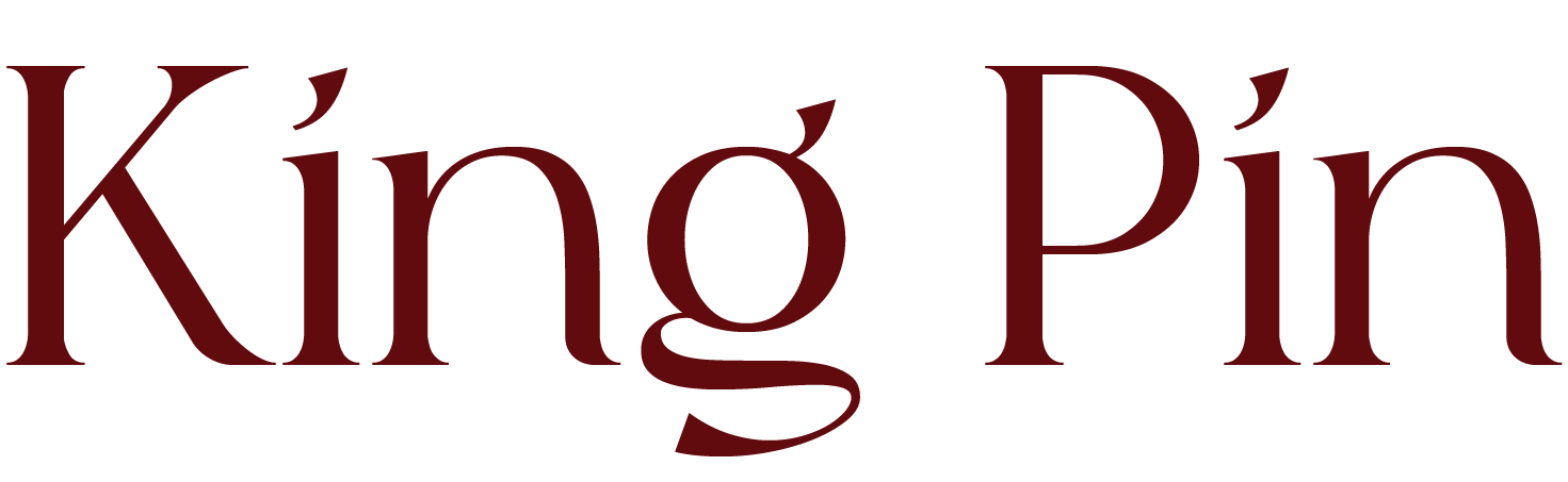king pin red text
